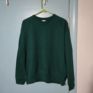 PINK Victoria's Secret Men's Forest Green Crewneck Sweatshirt